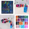 WTEMPO Mini Heart Shaped Dot Domino Silicone Molds DIY Laser Pattern Design Resin Molds Soft Handmade Liquid Molds Valentine's Day Holiday Gifts