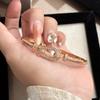 Light Luxury High-end Sense Diamond-encrusted Horseshoe Buckle Bracelet Women's Fashion Design Personalized Versatile Geometric Bracelet Jewelry Tide