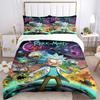 3pcs Rick_and_Morty Duvet Cover Set, 1 Duvet Cover + 2 Pillowcases (No Insert), Cozy Bedding, Bedroom Set, Easy Care, Durable yy251103082
