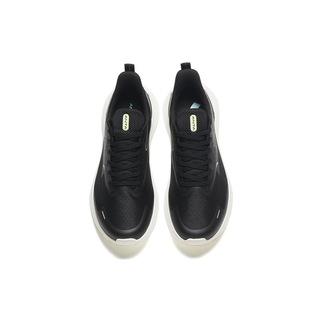 Anta New Stinger Comfortable Slip Resistant, Abrasion Resistant, Lightweight Low Top Running Shoes Men's Black 912335580-2