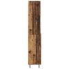 Highboard Reclaimed Wood 69.5 x 34 x 180 cm Engineered Wood and Glass