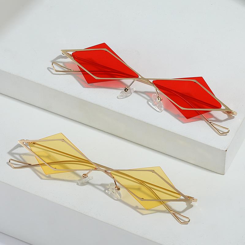 Geometric Sunglasses, Personalized Irregular Shape Superimposed Trendy Glasses, Sunglasses For Women