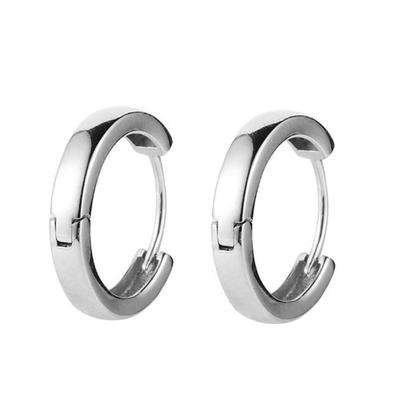 Hoop Earrings Unisex Fashion Smooth Hoop Earrings