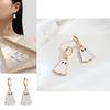 Adorable And Whimsical Ghost Earrings In Gold Ideal For Halloween Celebrations