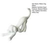 Abstract Ribbon Dog Statue White Ribbon Puppy Resin Figurine Sculpture Home Office Desktop Decoration Ornament