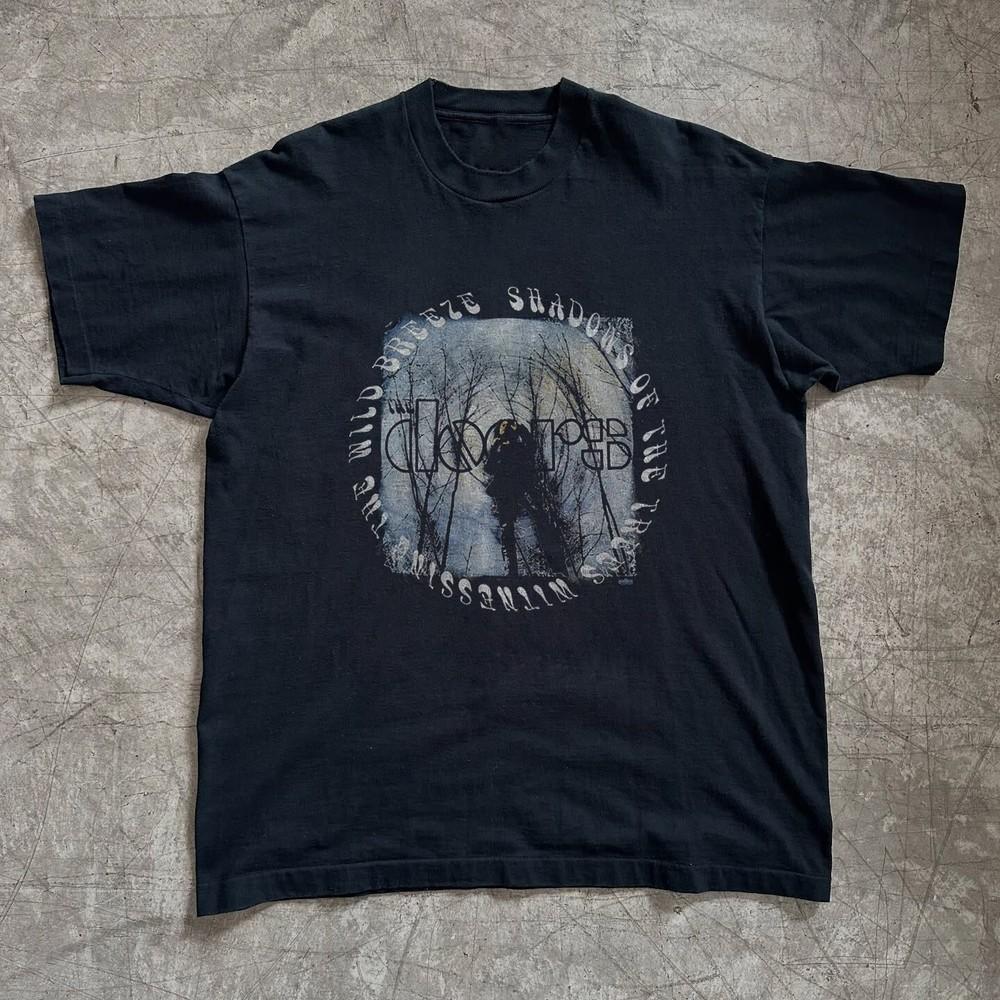 Rare The Doors Shadows Of The Trees T-Shirt, Unisex Black T-shirt, Size S-5XL Unisex T-Shirt XXXL