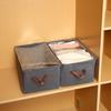 Large Foldable Fabric Storage Box with Lid and Steel Frame