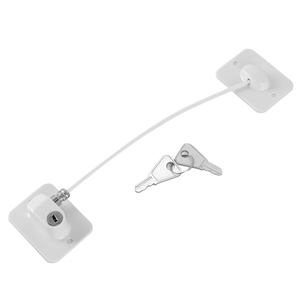 Cable Restrictor Lock Key Unlocking Window Lock Cable Restrictor Child Safety Lock for