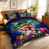 Gizmo Gremlins Pattern Bedding Quilt Set Quilt Cover Pillowcase Home Birthday Gift(1 * duvet cover + 2 * pillowcase, without core)