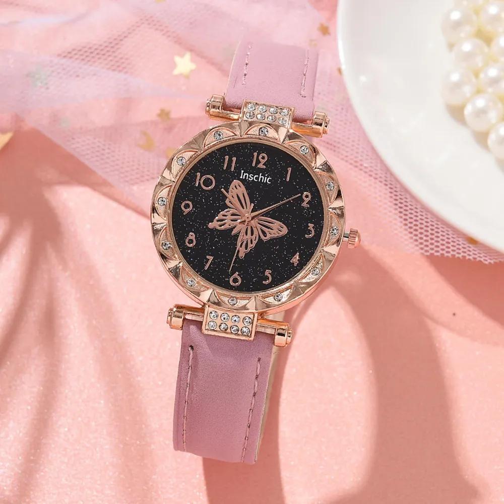 

The Large Butterfly Casual Decorative Women s Watch Exudes A Sense Of Sophistication For Girls One Size