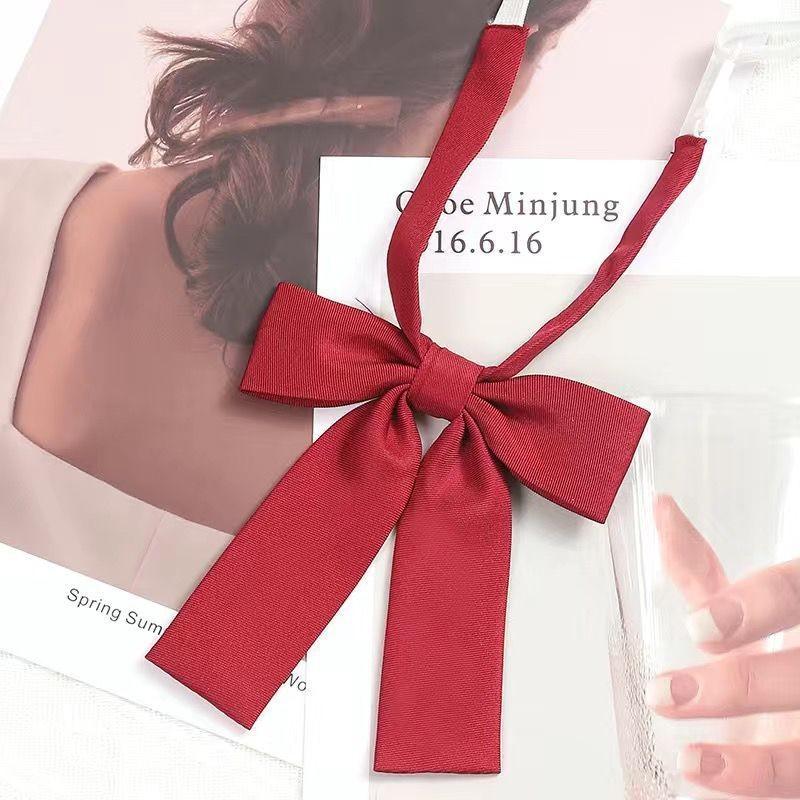 Japanese School Uniform Bow Tie For Girls Polyester Accessory With Elegant Design For Students