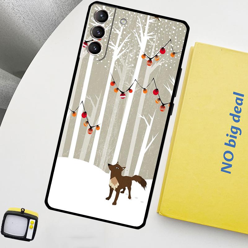Winter Fox Foxes Phone Case For Samsung Galaxy S25 Ultra S20 S21 S22 S23 Plus S9 S10 S25 FE S24 Ultra Cover