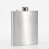 Stainless Steel Hip Flask with Plastic Lid, 1-18 oz Capacity, Portable Baijiu Bottle for Camping