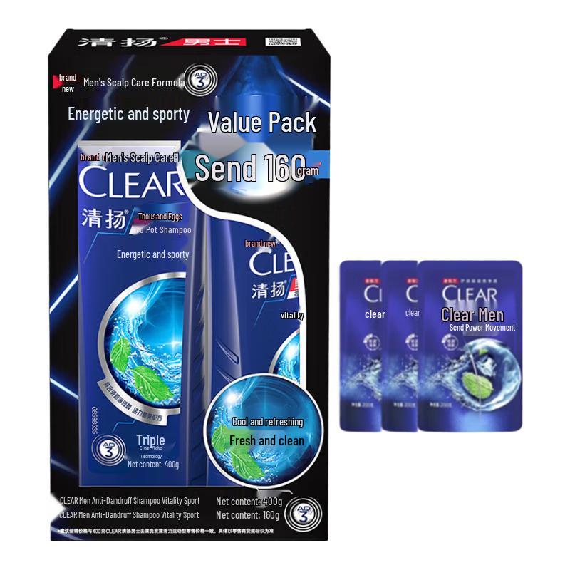 

Clear Men Anti-Dandruff Sport Mint Shampoo