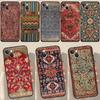 Persian Carpet Floral Pattern Case For iPhone 16 13 12 11 14 15 Pro Max Plus X XR XS Max 12 Mini Cover Coque