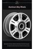 8-10 Inch Thickened Aluminum Alloy Inflatable Rubber Universal Caster Wheel for Handcarts
