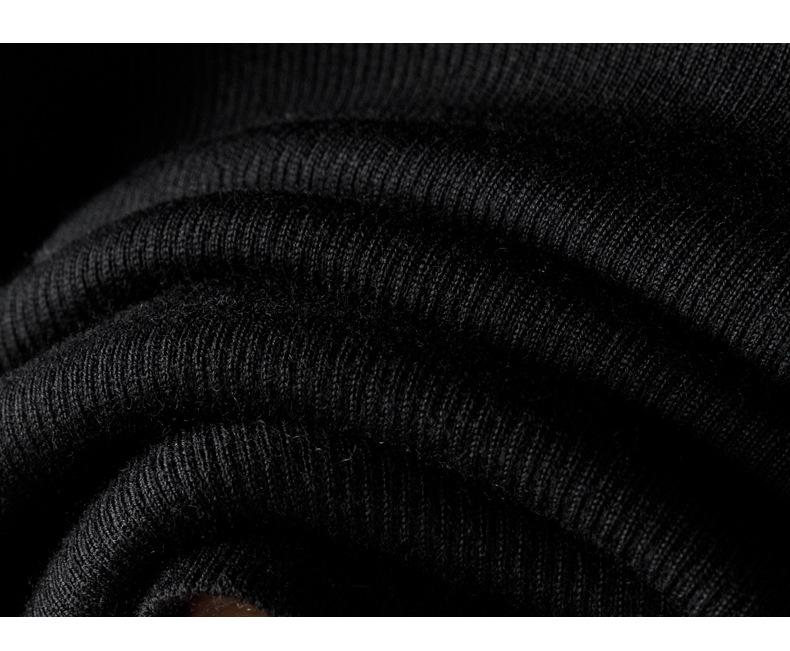 Autumn/Winter U-Neck Wool Sweater for Women - Slimming Knitted Base Layer Top