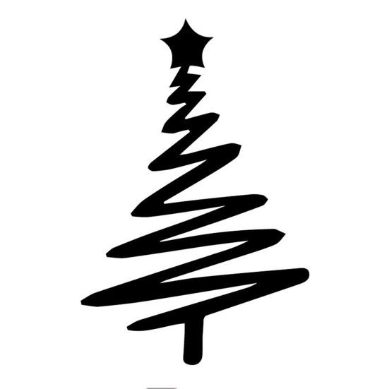 Metal Christmas Tree Wall Decoration Modern Minimalist Black Abstract Tree Wall Art Home Office Living Room Bedroom Wall Hanging Ornament