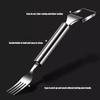 Professional Stainless Steel Watermelon Slicer With Fork Fruit Cutter Gadget Multifunctional Kitchen Tool For Home Use