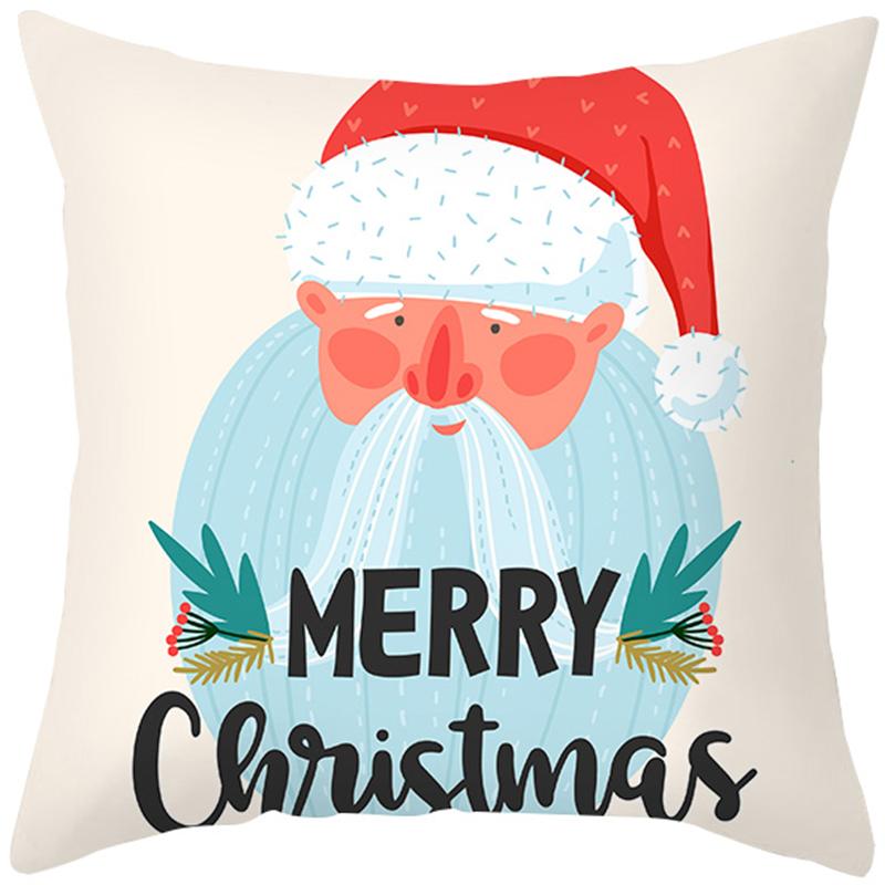 Cartoon Christmas Tree Elk Snowman Christmas Decoration Pillow Set Solo -Launched Room Automobile Study Office Pillow Pillow