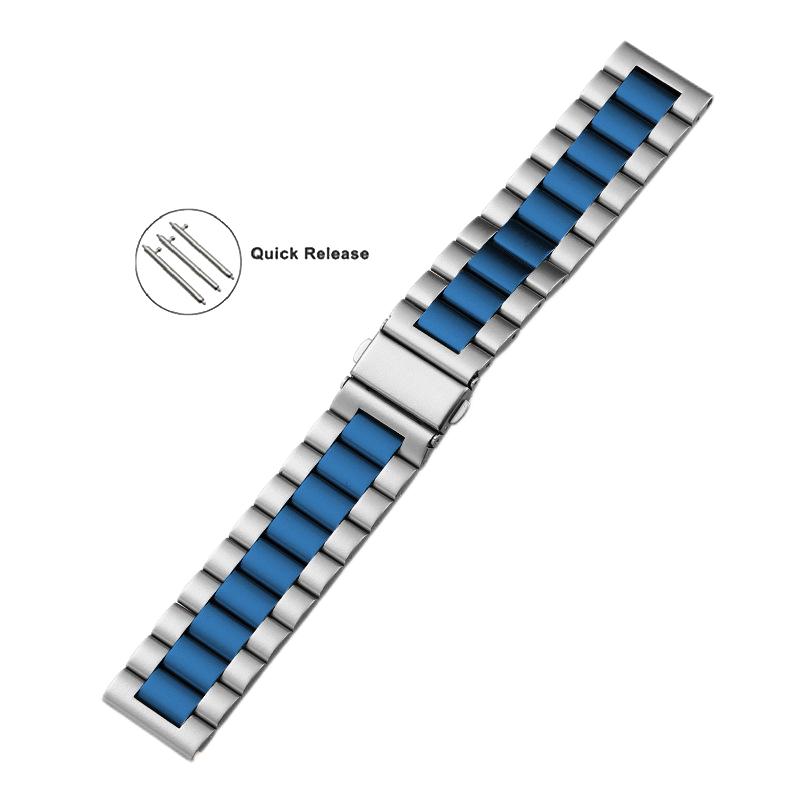 22mm 18mm 24mm 20mm Sternenlicht Edelstahl Uhrenarmband für Samsung Galaxy Watch 3 4 5 Pro 40mm 44mm 42mm 46mm Active2