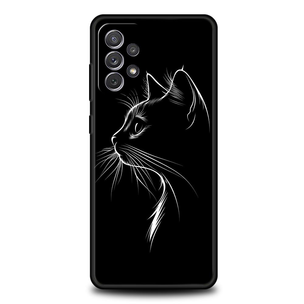 Proud Cat Phone Case for Samsung Galaxy A13 A15 A22 A23 A25 A31 A32 A33 A35 A41 A51 A52 A53 A55 Soft TPU 5G Shell Fundas Capas
