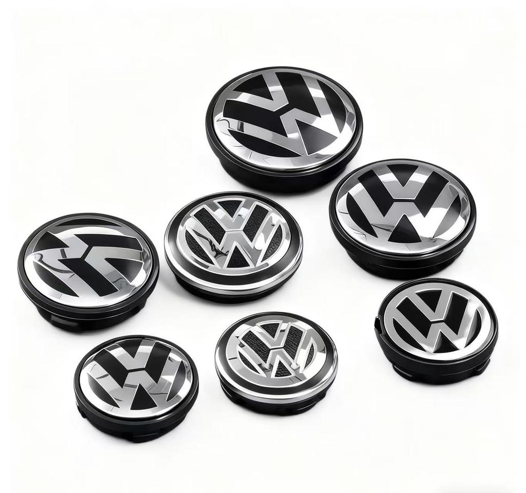 4pcs Wheel Center Hub Caps 55mm 56mm 65mm 70mm 76mm wheel cover For VW Polo Golf 4 5 6 7 B5 B6 B7 Touran CC Passat accessories