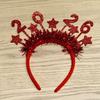 Sequin 2026 Happy New Year Headband Cute Sweet Star Strip Headwear Colorful Photo Prop Christmas Headpiece Cosplay
