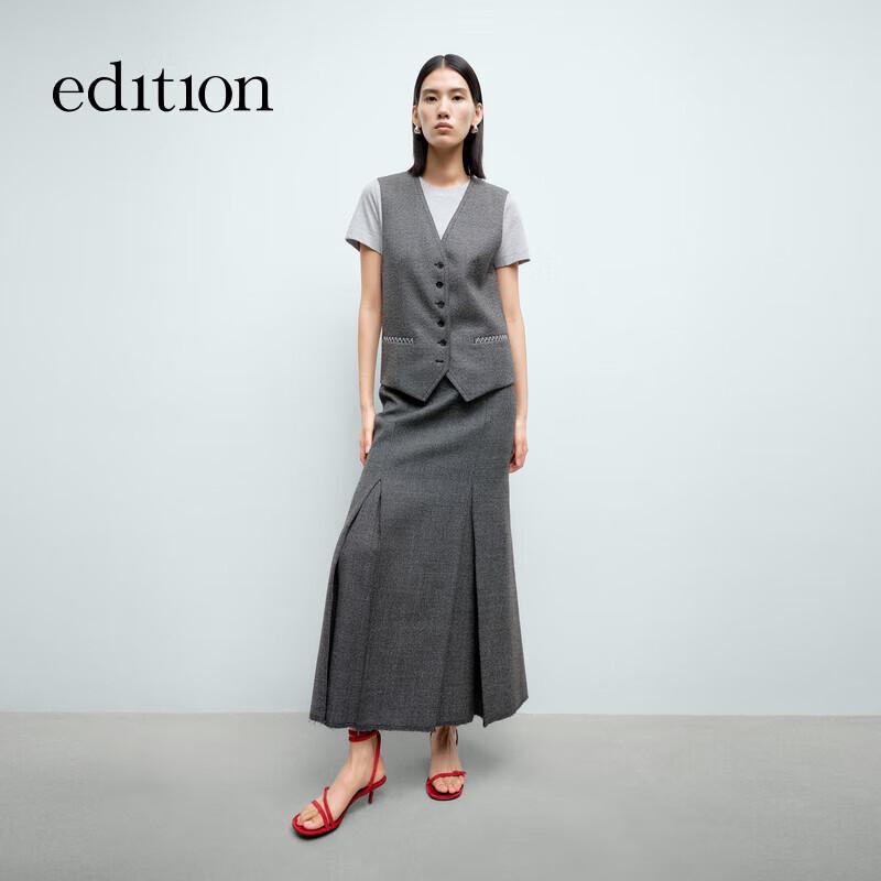 

Женский жилет из комбинированного твида XS