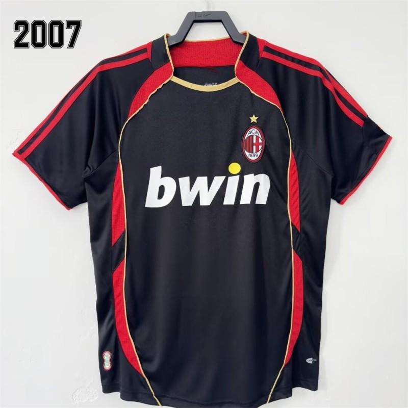 

Retro Jerseys AC Football Clothes Shirts Thai Version A Goods Home Away Short-sleeved Men s T-shirt Kaka Ronaldinho Nostalgia S