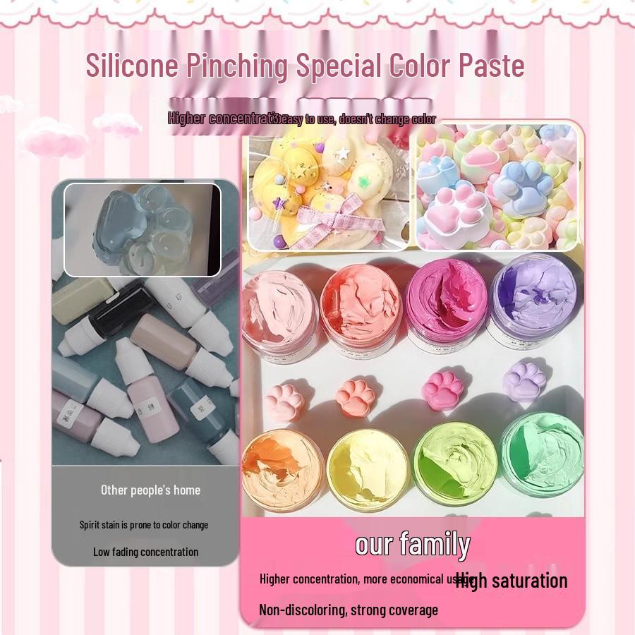 DIY Silicone Mold Stress Relief Toy Set: Music-Inspired Handmade Pinch Mud for Girls