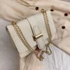 Women Solid Color Stone Pattern Crossbody Bag New Embossed PU Leather Square Shoulder Bag Casual Mini Handbag Daily Fashion Accessories