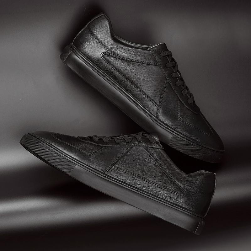 Fashion Casual Leather Mens Skateboard Footwear Stylish Brand Man Sneakers Comfort Casual Shoes Outdoor Vulcanized Shoes Tenis Masculino