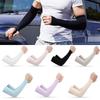 1 Pair Arm Sleeves Sun UV Protection Cycling Running Fishing Driving Arm Cover Sunscreen Cuff