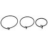 20Pcs Stainless Steel Black Plated Wine Charm Holder Earrings Hoops Big Circle Ear Wire DIY Jewelry Making Findings Supplier
