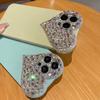 Applicable To Apple 16pro Mobile Phone Case IP13 Love Gem 12pro 11omax Silicone Diamond Set Soft Shell Xsmax