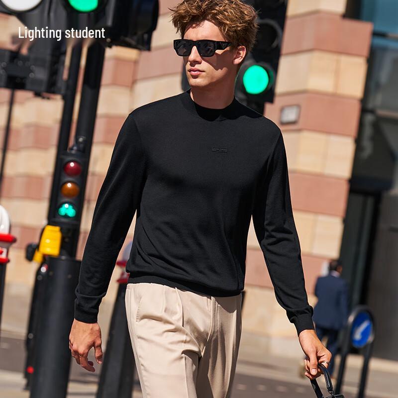 

Men s Machine Washable Merino Wool Crew Neck Sweater 2XL