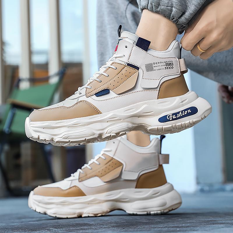 Men's shoes 2026 new winter high quality high lift thick sole warm and fashionable versatile trend casual sports shoes trend