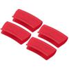 4Pcs Silicone Assist Hot Pan Handle Holder Hot Skillet Handle Covers Pot Sleeve Non-Slip Heat Resistant for Kitchen Frying Pans