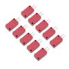 10Pcs Red 3Pins Push Button Micro Switch Replacement for Arcade Game