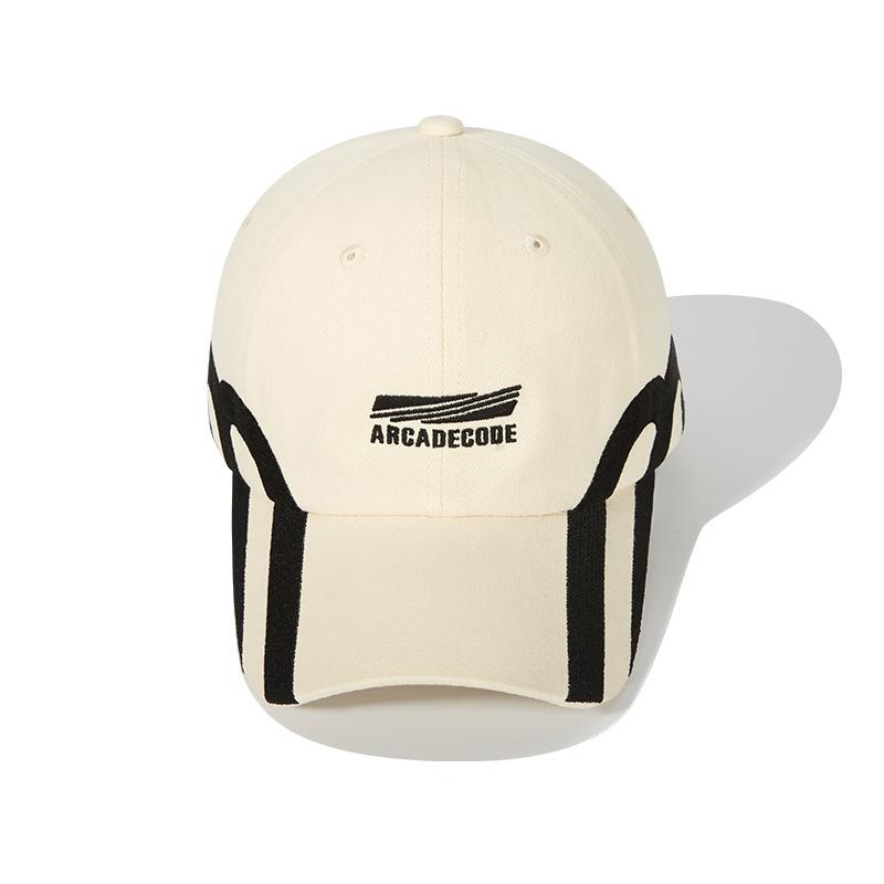 

Baseball Cap Alphabet Embroidery Sun Hat Men s and Women s Universal Outdoor Sun Protection Cap Tide Adjustable слоновая кость