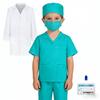 Boys Girls Simulation Doctor Nurse Work Uniform Cross with Toys Sets Kids Clothes Toddler Christmas Xmas Role Play Costum Party