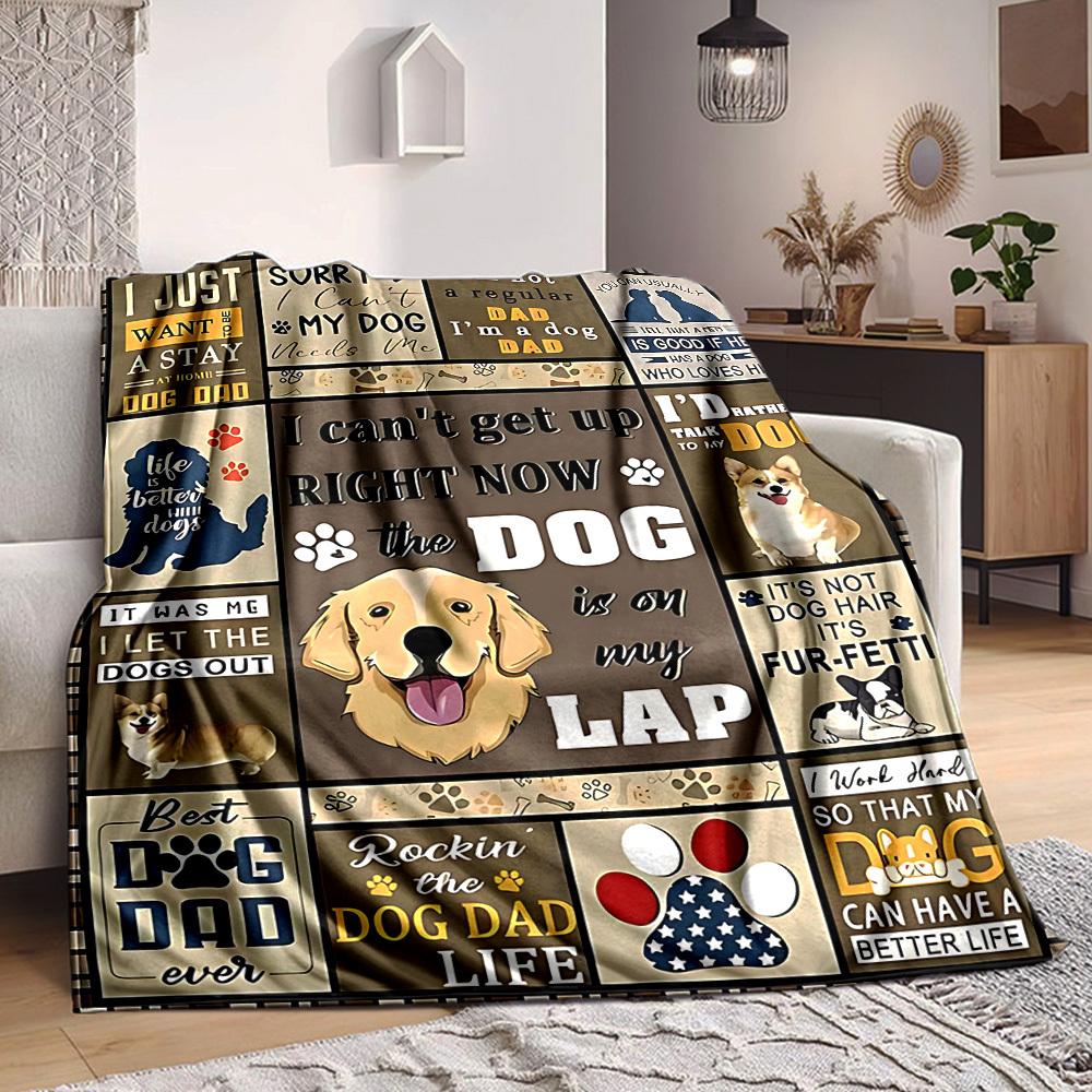 

1pc Pet Lover Gifts Blanket - Perfect Gift for Birthdays, Christmas & Halloween- Soft, Warm & Versatile yy250909129 75x90cm