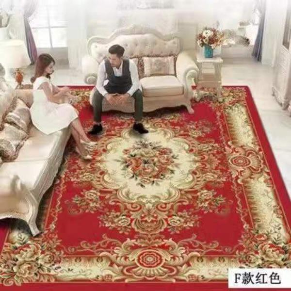 European Style Living Room Carpet Sofa Coffee Table Carpet Large-area Bedroom Bedside Carpet