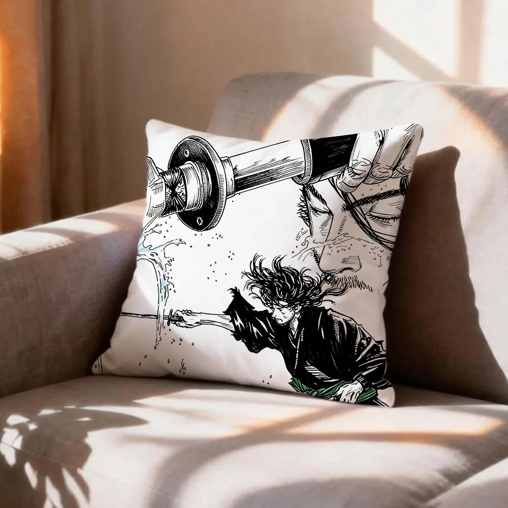 COOL Vagabond SSamurai Pillow Case Pattern Printed Pillowcase For Living Room Sofa Cushion Cover