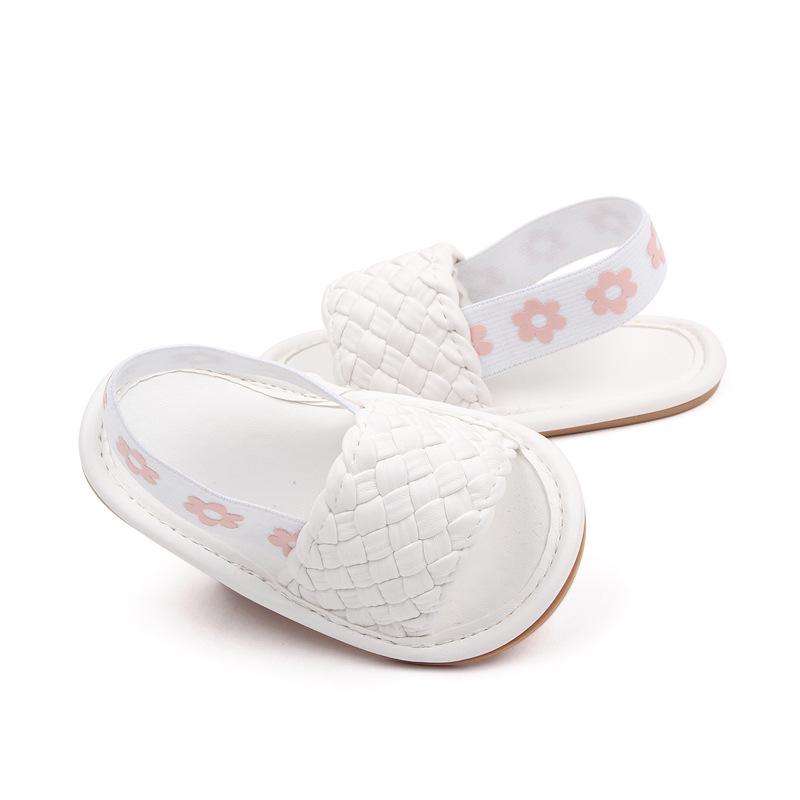 Baby Girls Sandals Ruffle Bowknot Premium Soft Sole Anti-Slip Open Toe Breathable Summer Outdoor First Walker Shoes Baby Sandals