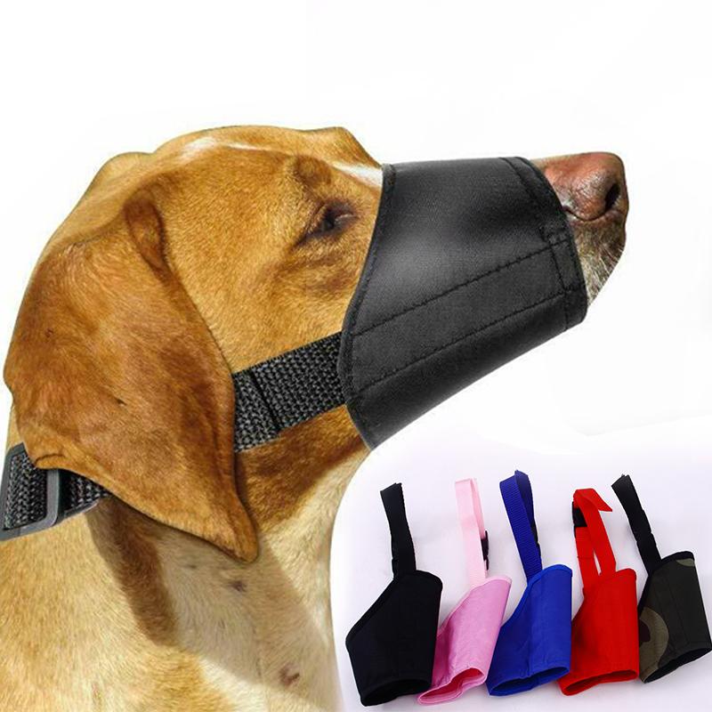 New Anti Barking Dog Muzzle Small Large Dogs Adjustable Mesh Breathable Pet Mouth Muzzles DIY Dogs Nylon Straps Dog Accessories