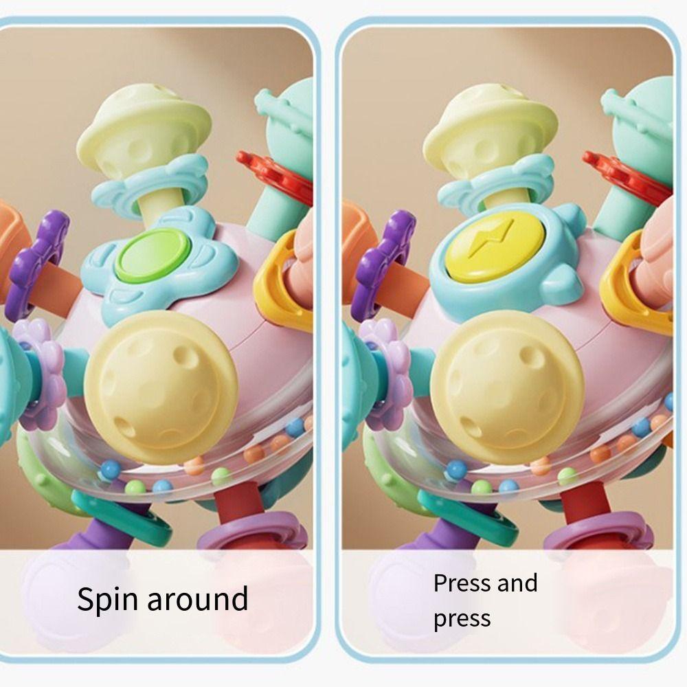 Colorful Early Educational Toy BPA Free Multi-Sensory Baby Toy Chew Baby Rattles Toys Toddlers