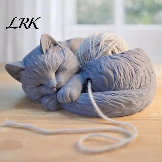 Cat Yarn Bowl for Crocheting And Knitting, Cute Holder Crochet Organizer, Stylish Minimalist Lovers Knitters