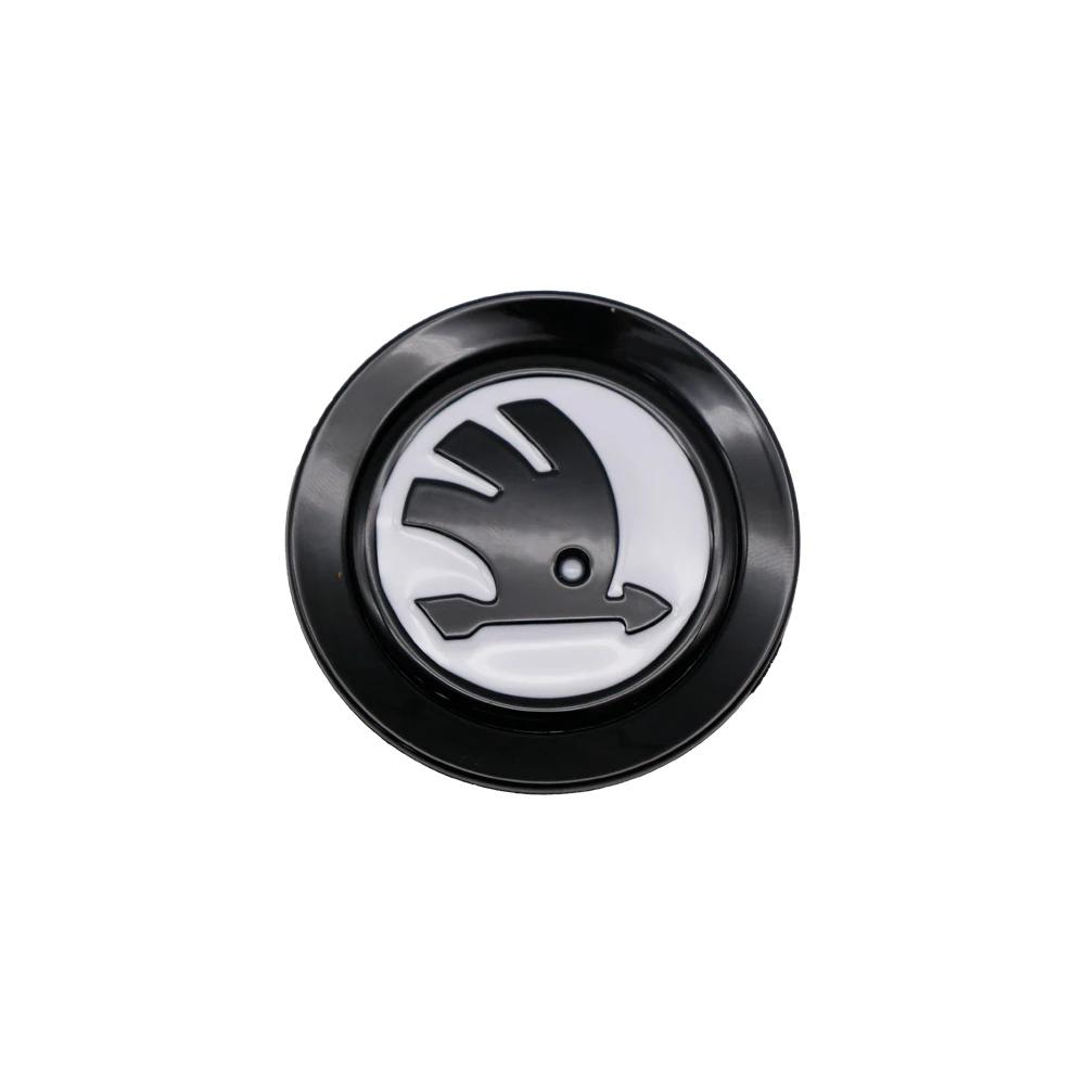 Car Steering Wheel Badge Emblem Sticker Auto Interior Accessories For Skoda Yeti Kodiaq Octavia Karoq Kamiq Fabia Rapid Superb